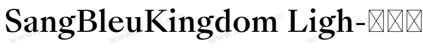 SangBleuKingdom Ligh字体转换